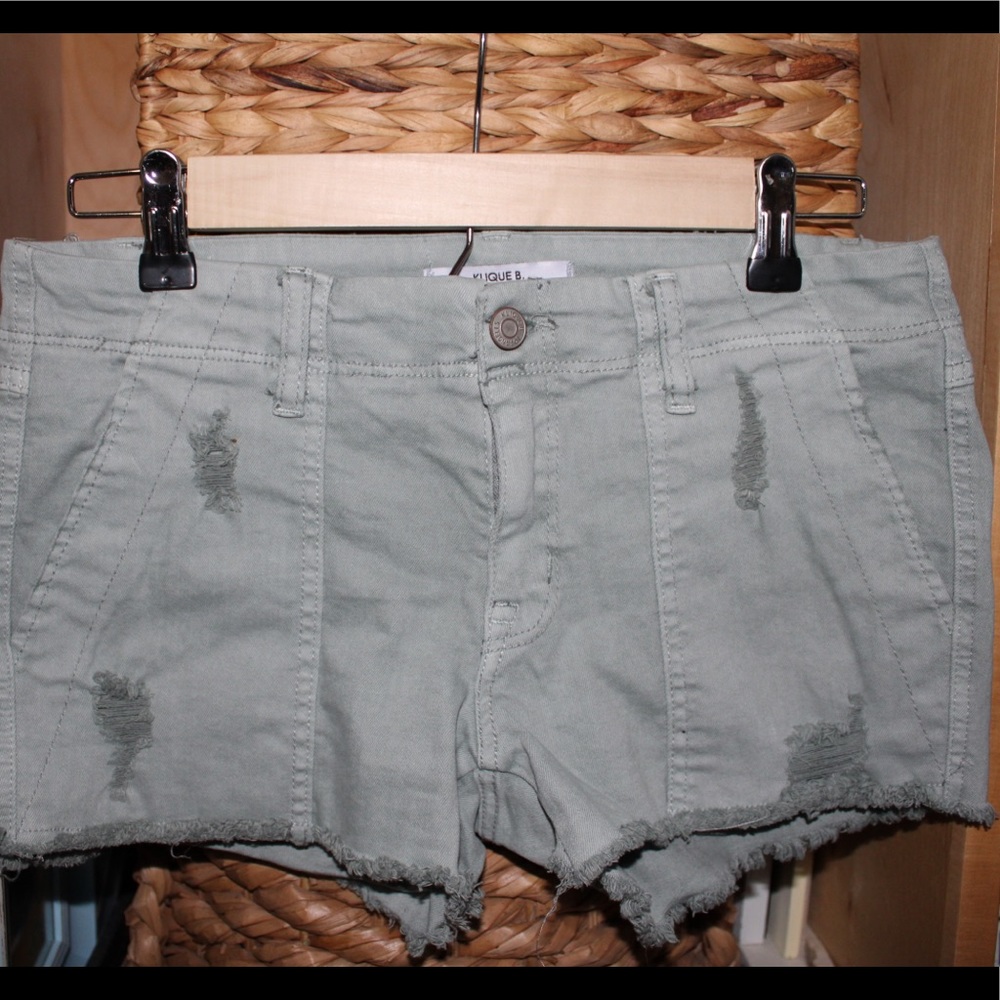 Light green shorts